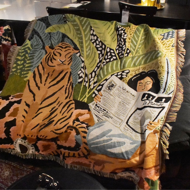 Colcha Moça E O Tigre-4Evah Young