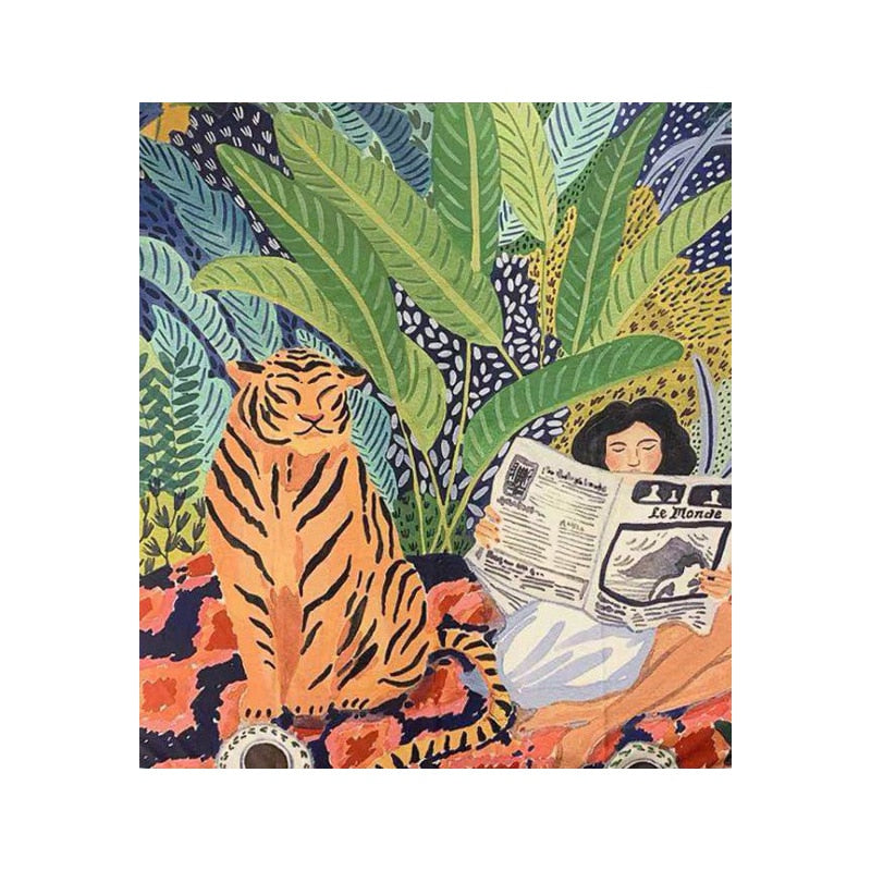 Colcha Moça E O Tigre-4Evah Young