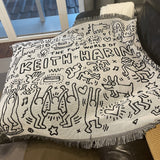 Colcha Keith Haring P&B-4Evah Young
