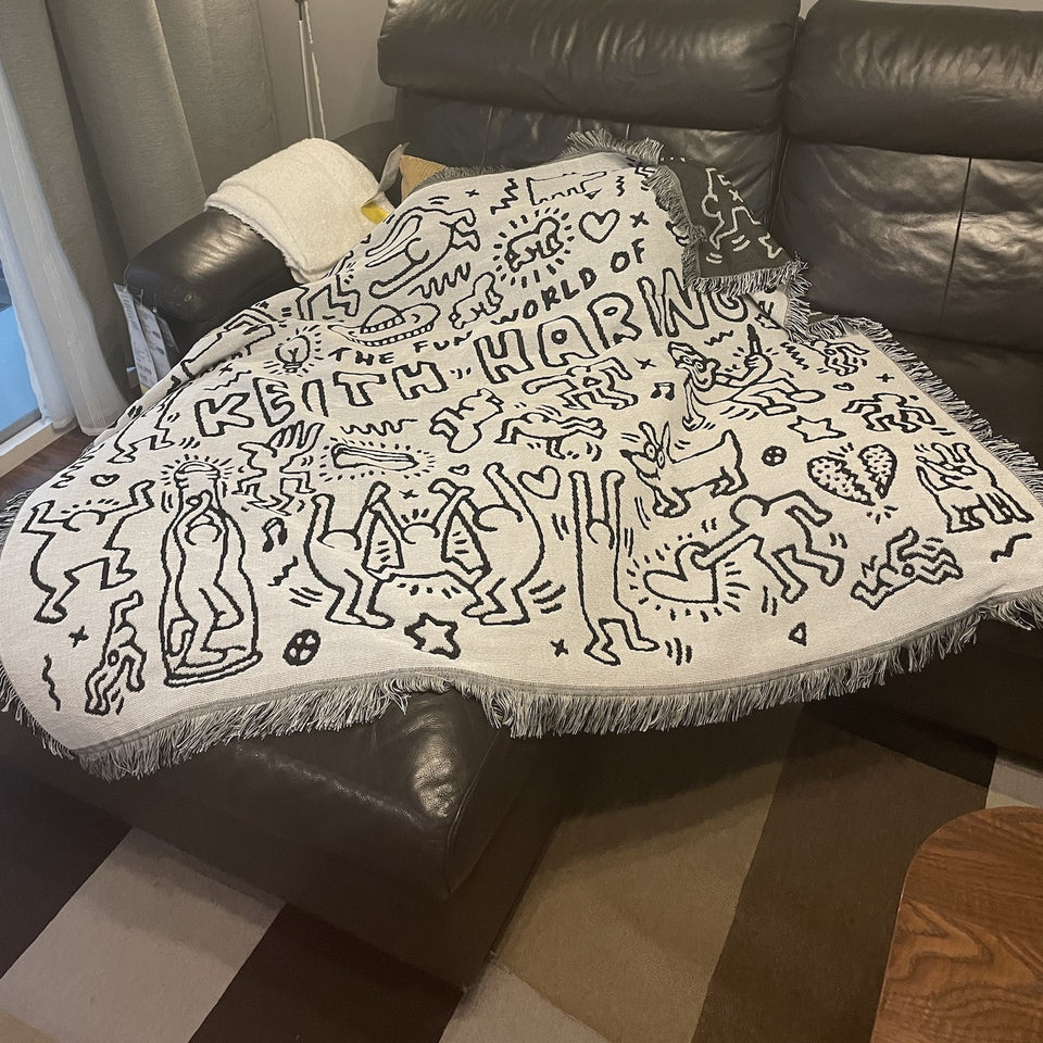 Colcha Keith Haring P&B-4Evah Young