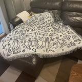 Colcha Keith Haring P&B-4Evah Young