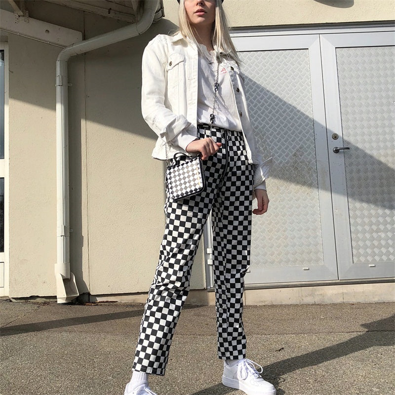 Calça Plaid Grid-4Evah Young