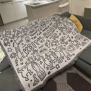 Colcha Keith Haring P&B-4Evah Young
