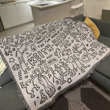 Colcha Keith Haring P&B-4Evah Young