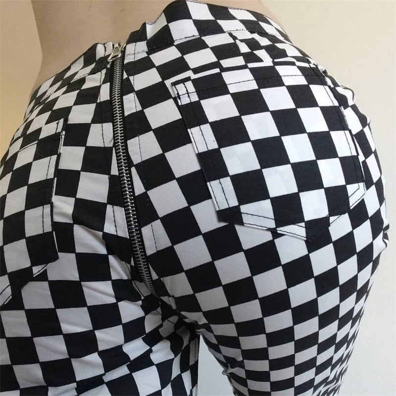 Calça Plaid Grid-4Evah Young